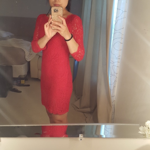 Adriana Papell Lace sheath dress - Picture 2 of 5